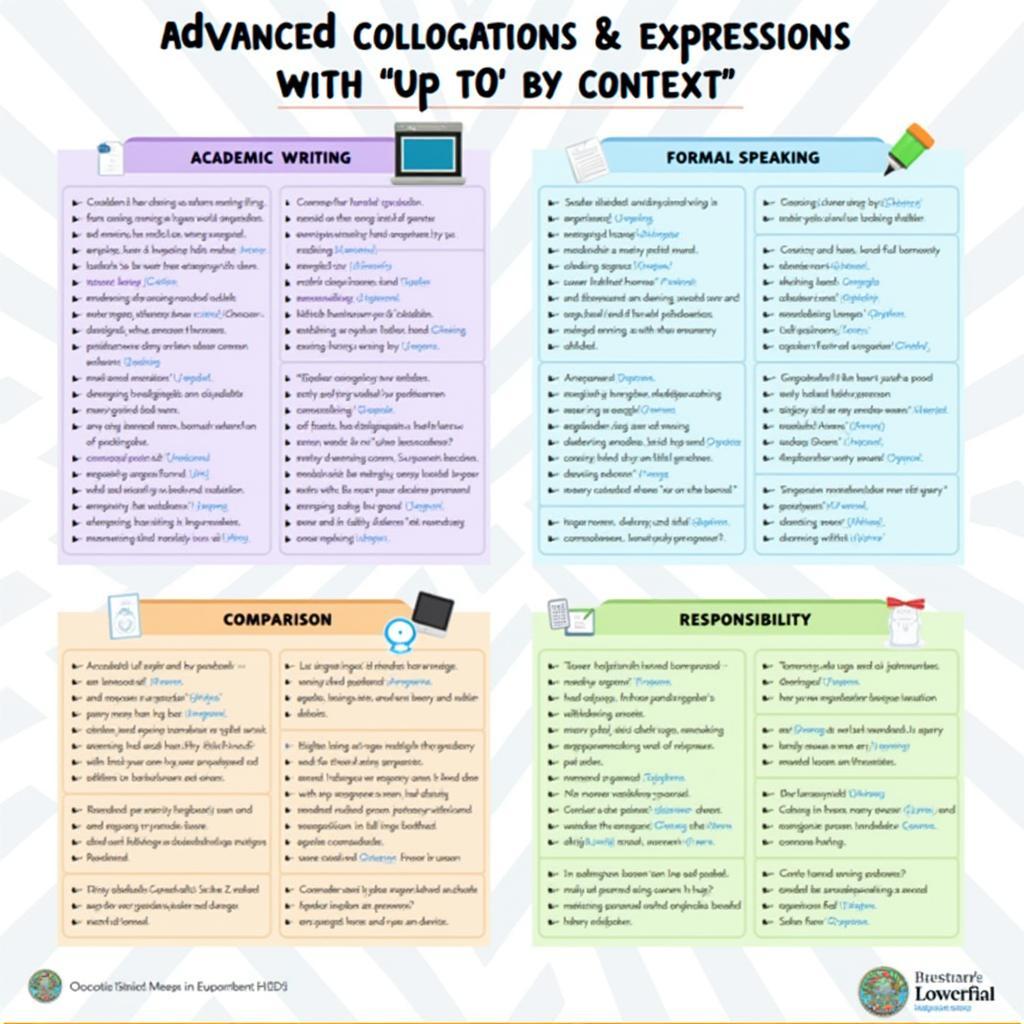 Bảng tổng hợp các cụm từ nâng cao với Up To cho IELTS Band 8-9