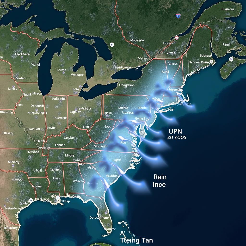 Mô hình AI nowcasting dự đoán sự thay đổi cường độ và hướng di chuyển của mưa trong thành phố.