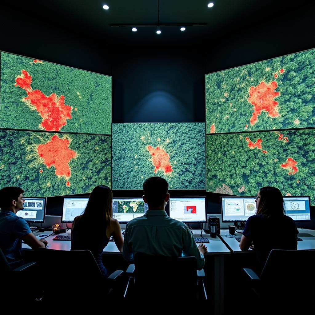 Hệ thống AI phân tích hình ảnh vệ tinh giám sát rừng nhiệt đới để phát hiện phá rừng trái phép