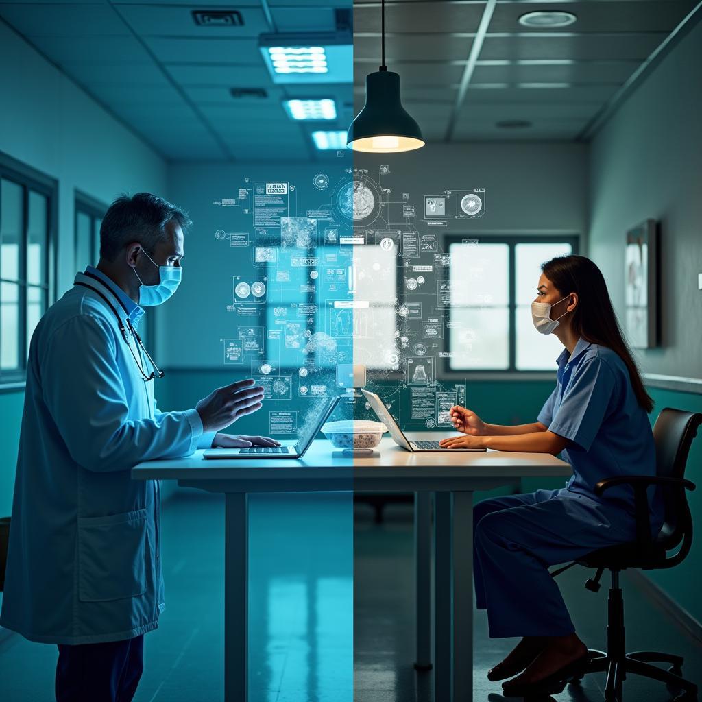 So sánh hệ thống y tế sử dụng AI giữa các quốc gia phát triển và đang phát triển