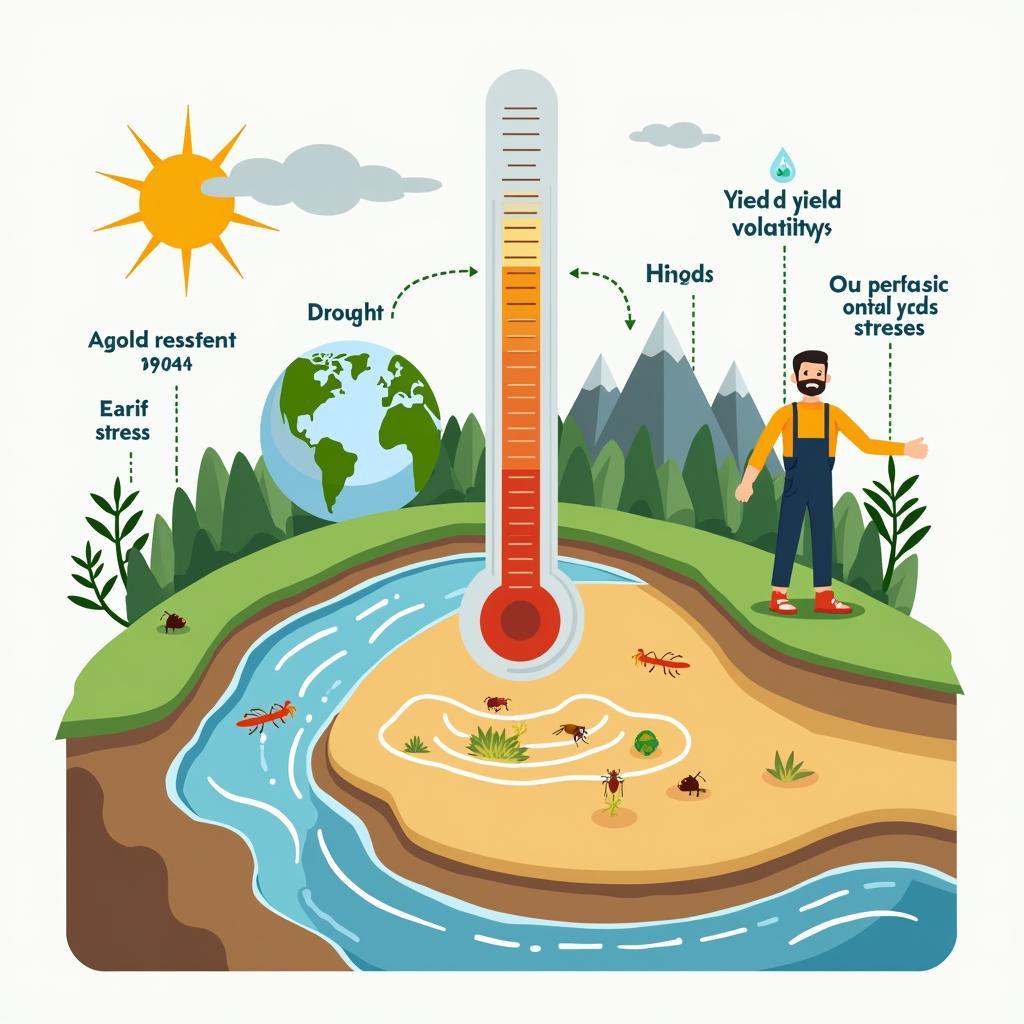 Tác động của biến đổi khí hậu đến sản xuất nông nghiệp và năng suất toàn cầu