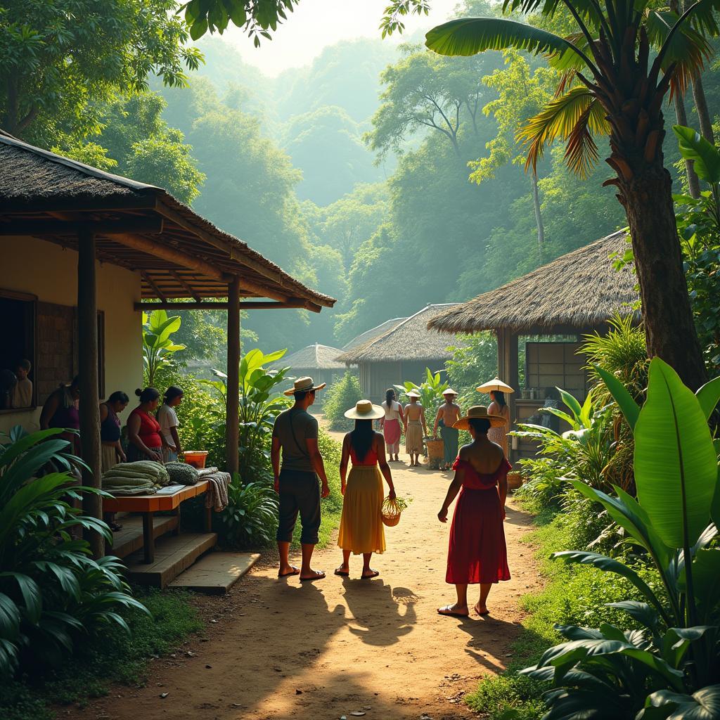 Ảnh minh họa tác động tích cực của du lịch sinh thái đến cộng đồng địa phương và môi trường thiên nhiên