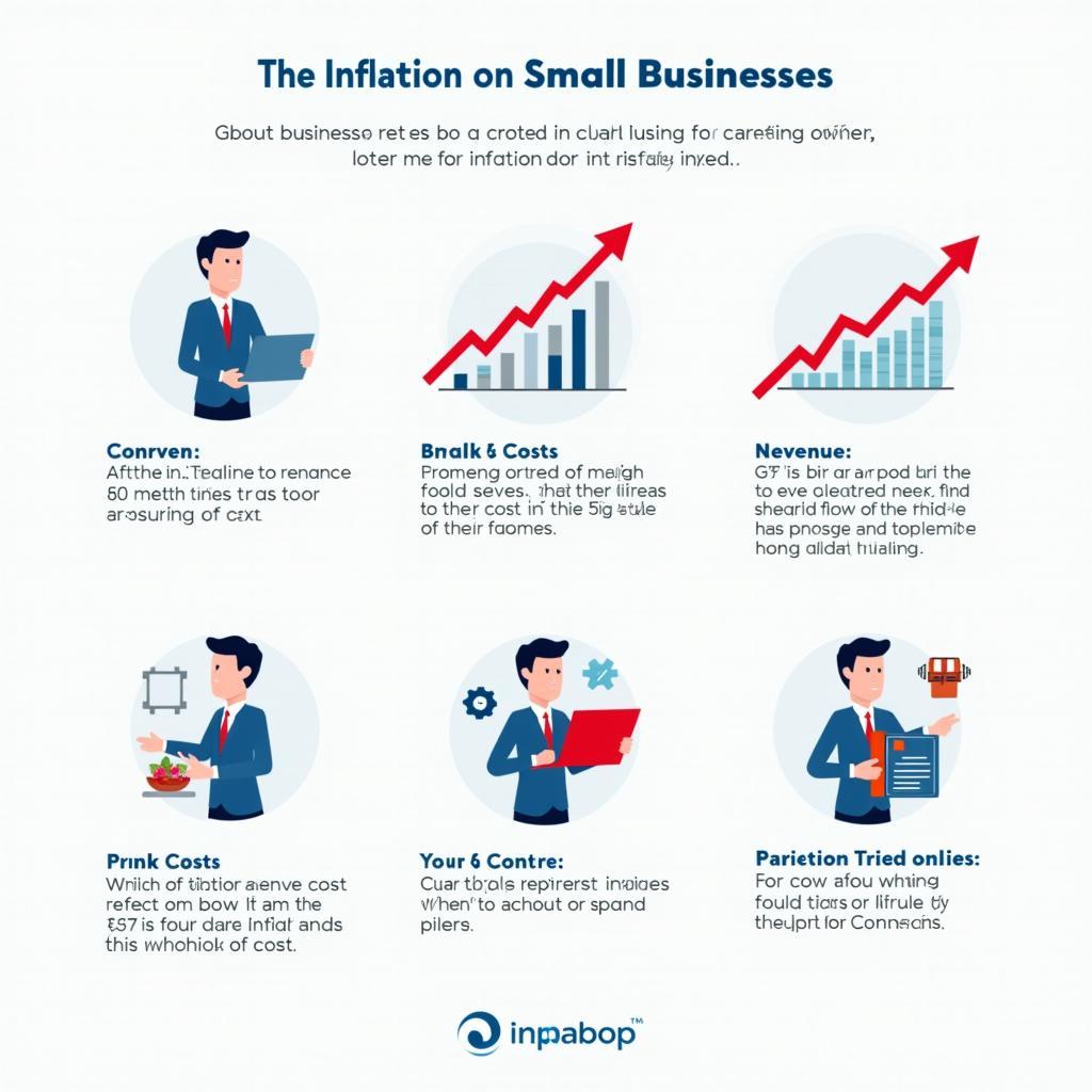 Biểu đồ phân tích tác động của lạm phát đến doanh nghiệp nhỏ trong IELTS Writing Task 2 về kinh tế