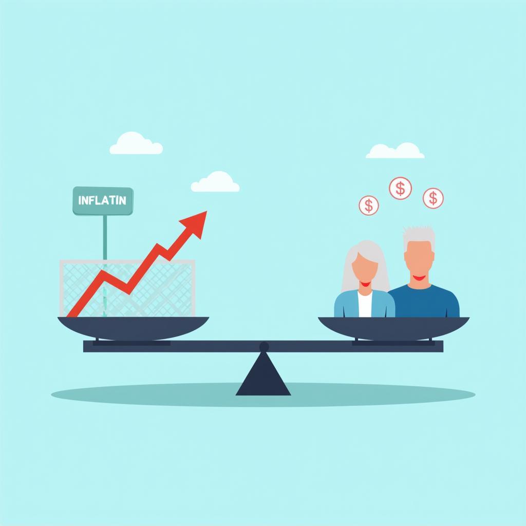 Ảnh minh họa effects of inflation on social security systems và IELTS Task 2