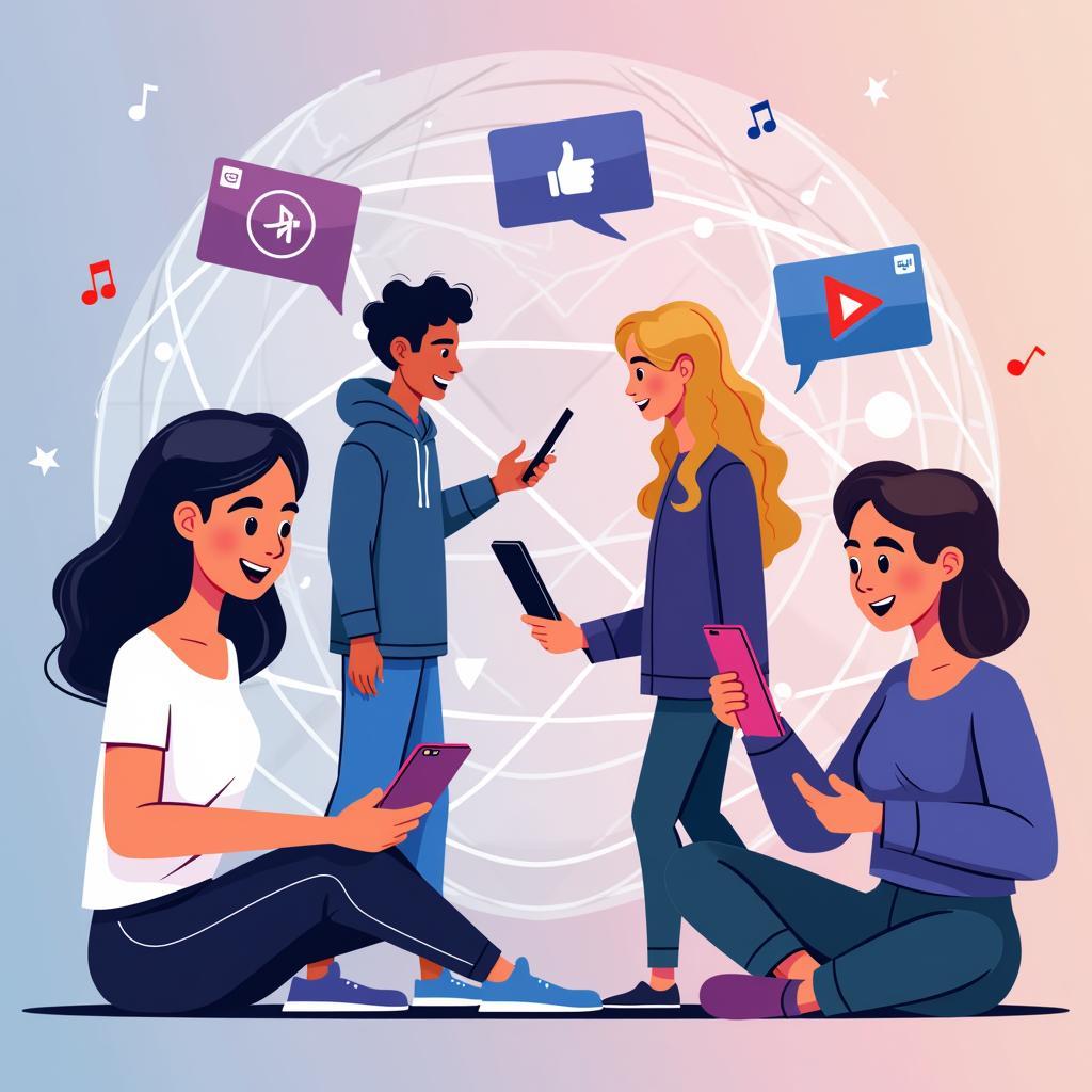 Ảnh hưởng của mạng xã hội đến sự phát triển và định hình văn hóa giới trẻ hiện đại