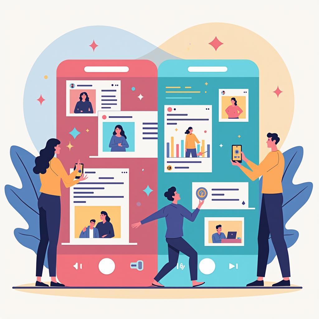 Ảnh minh họa ảnh hưởng của mạng xã hội đến quan niệm thành công và thành tựu cá nhân