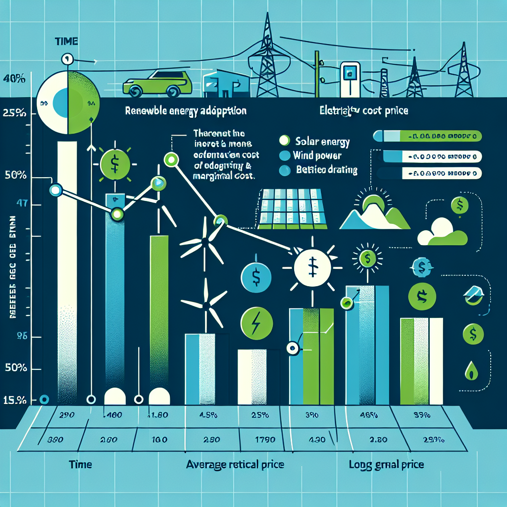 Biểu đồ minh họa how renewable energy sources affect energy prices theo thời gian