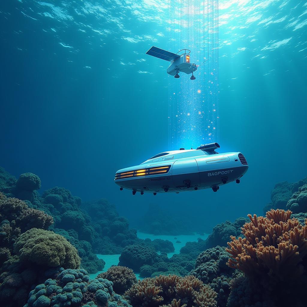 Phương tiện tự động dưới nước thu thập dữ liệu đại dương phục vụ bảo tồn biển thông qua big data