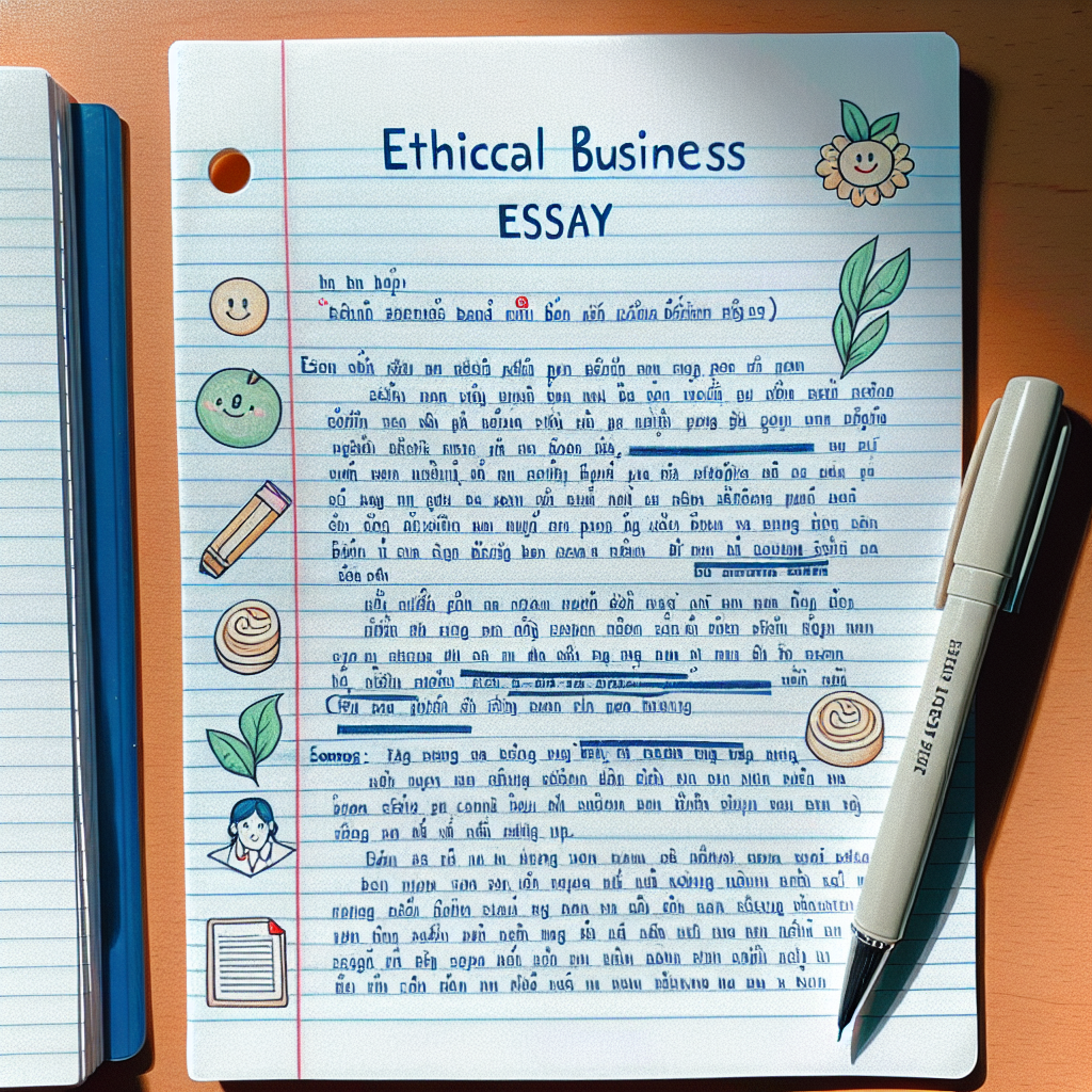 Minh họa bài mẫu IELTS Writing Task 2 Band 7 về ethical business practices