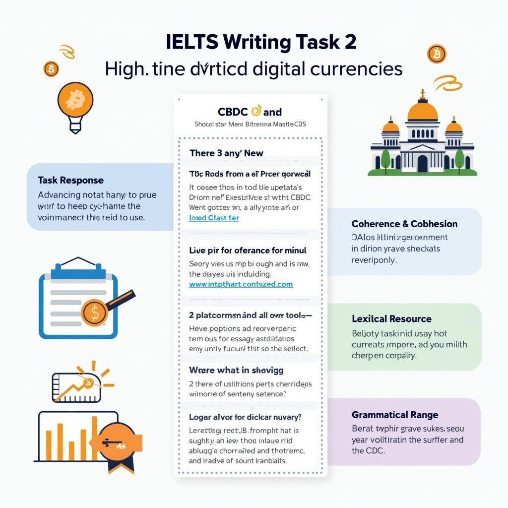 Bài mẫu IELTS Writing Task 2 Band 8-9 về tiền kỹ thuật số chuyển đổi hệ thống tài chính toàn cầu