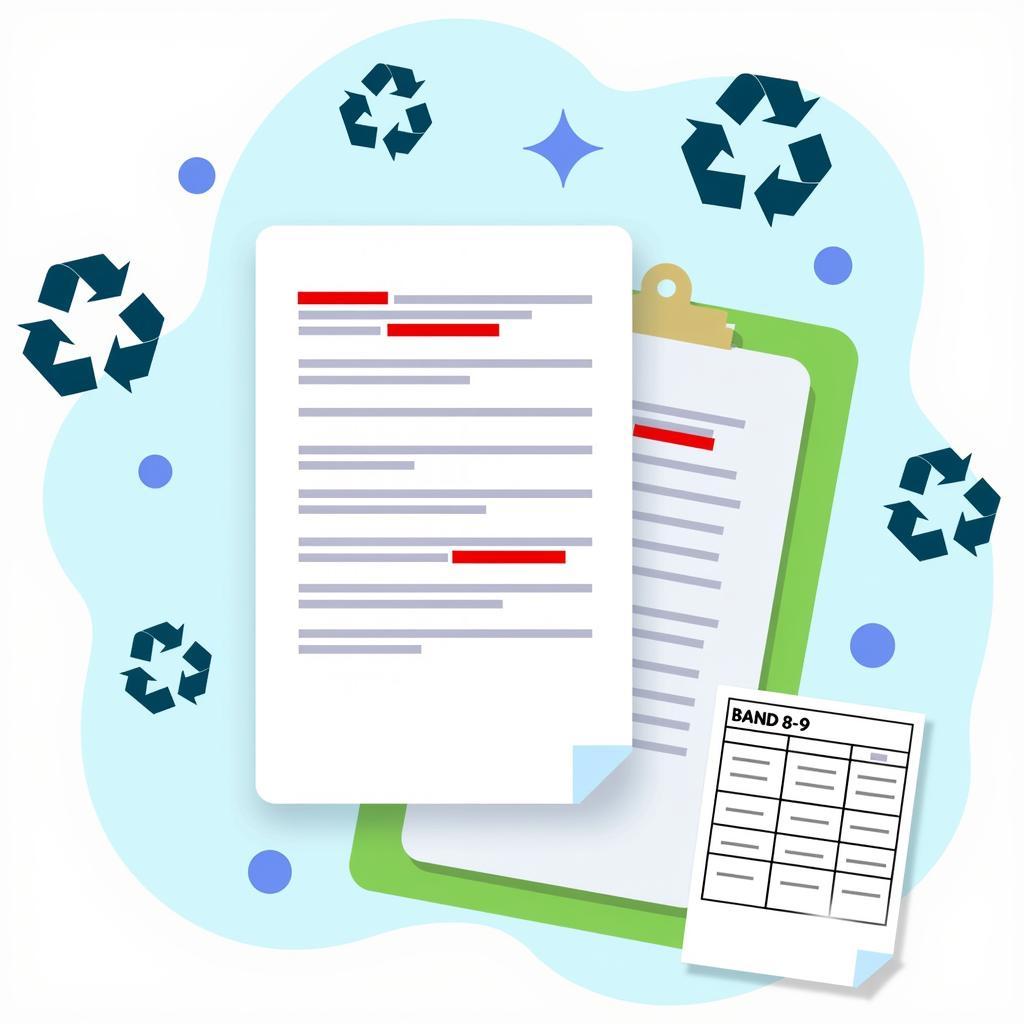 Bài mẫu IELTS Writing Task 2 band 8-9 về tái chế rác thải gia đình và vai trò của luật pháp