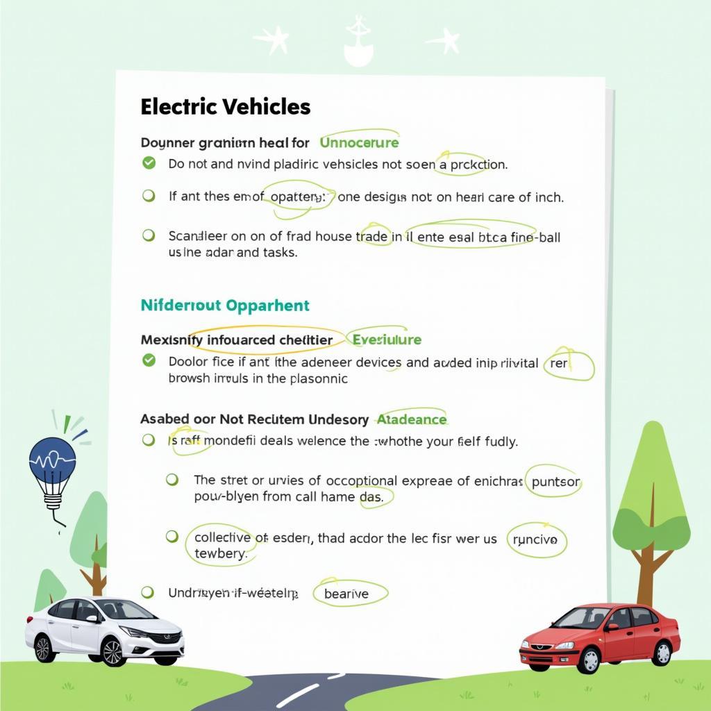 Bài mẫu IELTS Writing Task 2 về xe điện và phát triển bền vững đạt band 8-9 với phân tích chi tiết