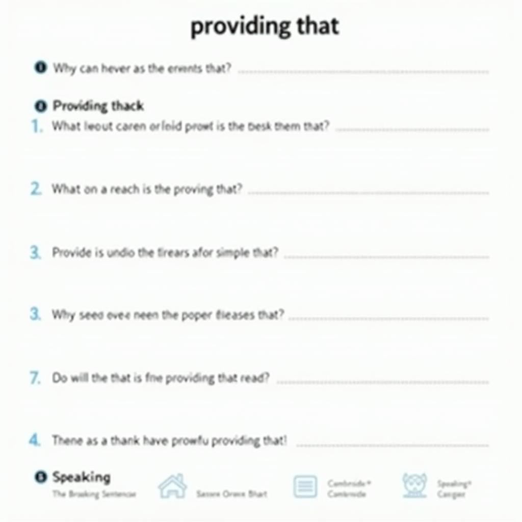 Bài tập thực hành cấu trúc Providing That cho IELTS Writing và Speaking