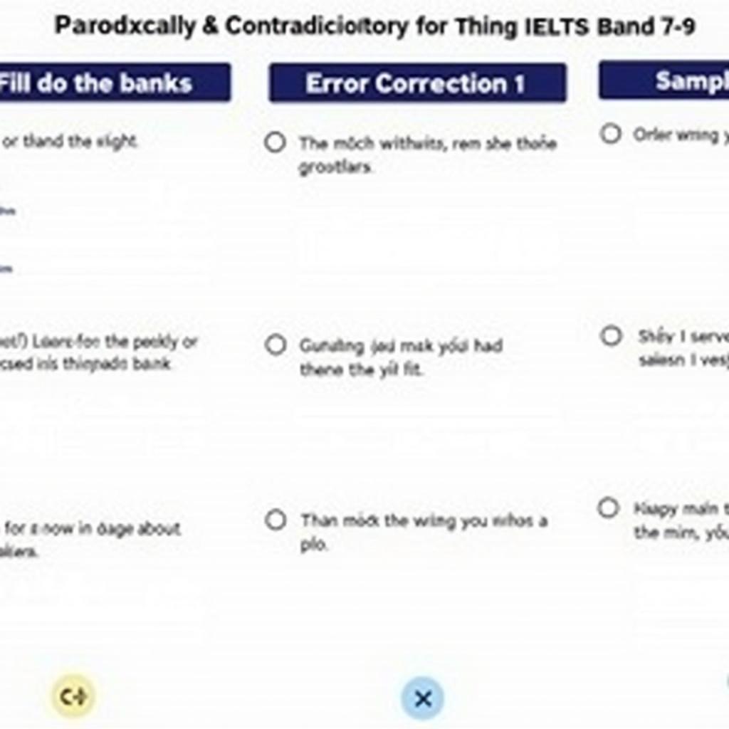 Bài tập thực hành sử dụng paradoxically và contradictory trong IELTS với đáp án