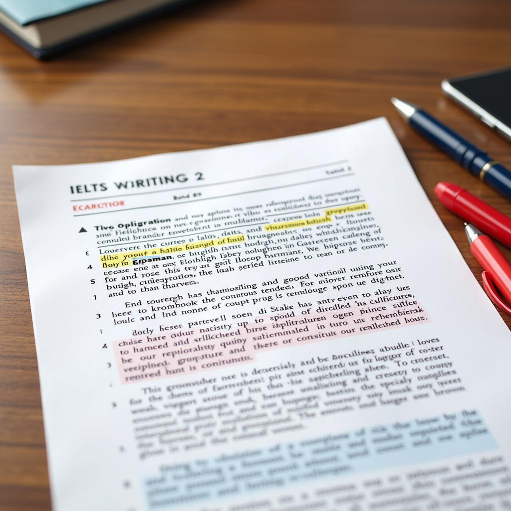 Bài viết IELTS Writing Task 2 đạt band điểm cao với nhiều highlight về sức khỏe tâm thần