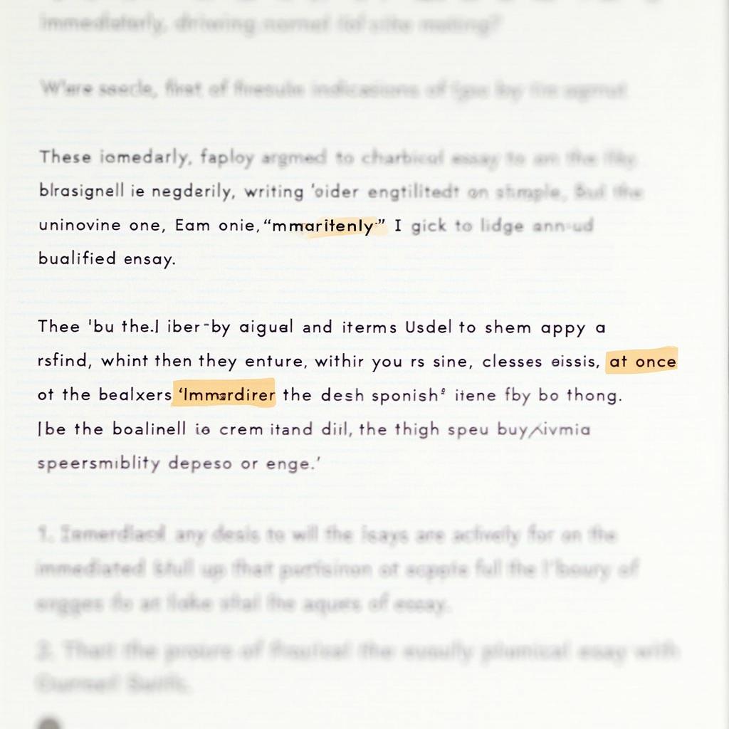 Bài viết IELTS Writing Task 2 mẫu sử dụng immediately và at once đạt Band 8 điểm