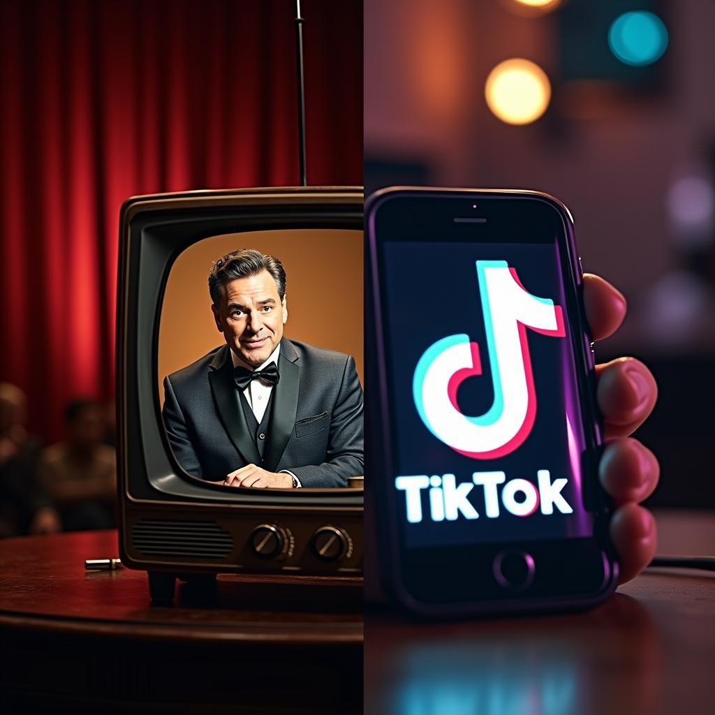 Minh họa sự thay đổi của hài kịch trong thời đại mạng xã hội