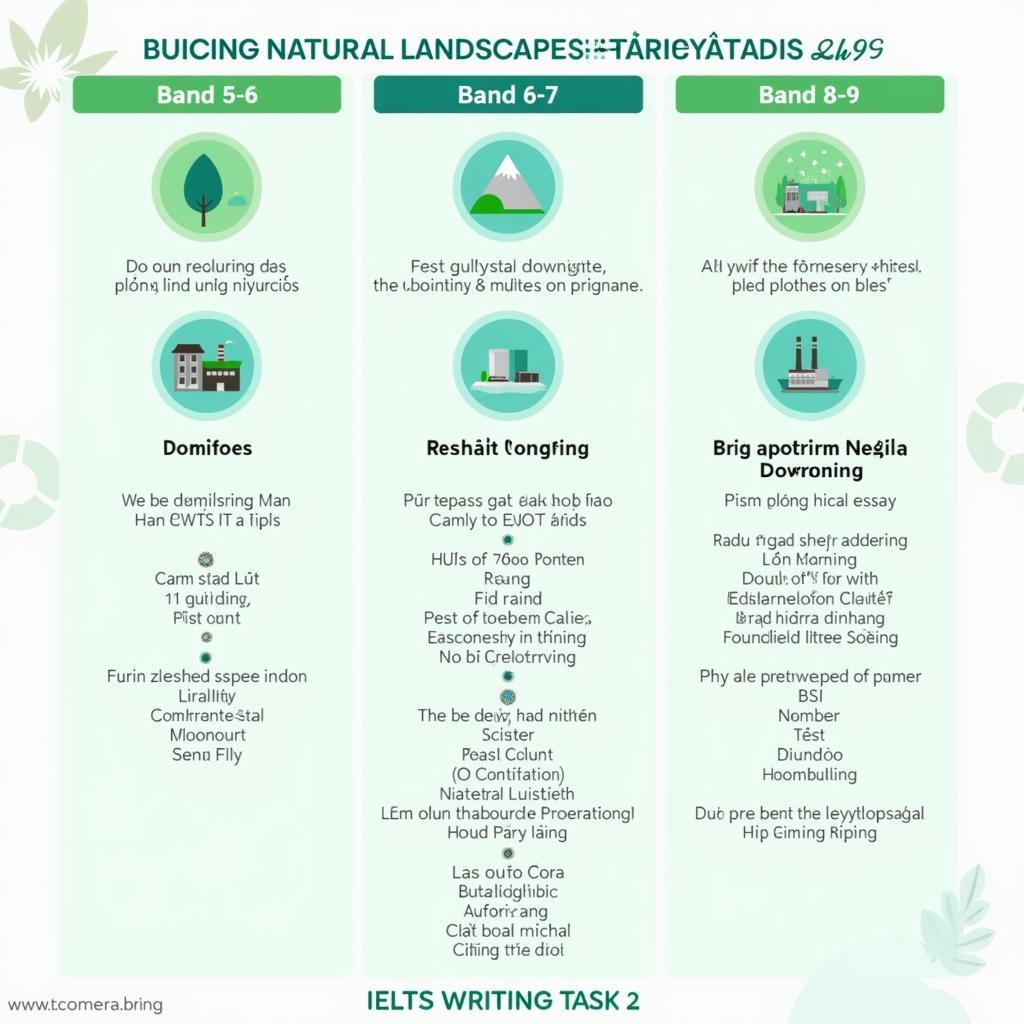 Bài mẫu IELTS Writing Task 2 về tầm quan trọng của việc bảo tồn cảnh quan thiên nhiên với phân tích chi tiết theo từng band điểm