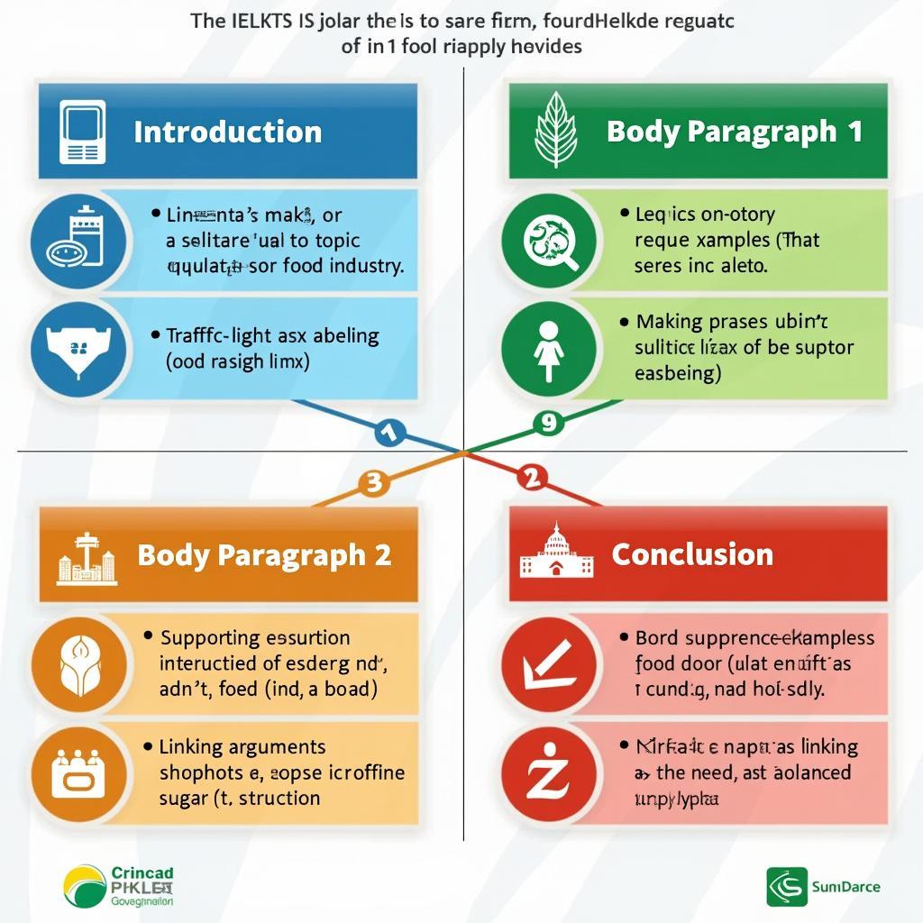 Bài mẫu IELTS Writing Task 2 band 8-9 về vai trò chính phủ trong quản lý ngành công nghiệp thực phẩm với cấu trúc hoàn hảo