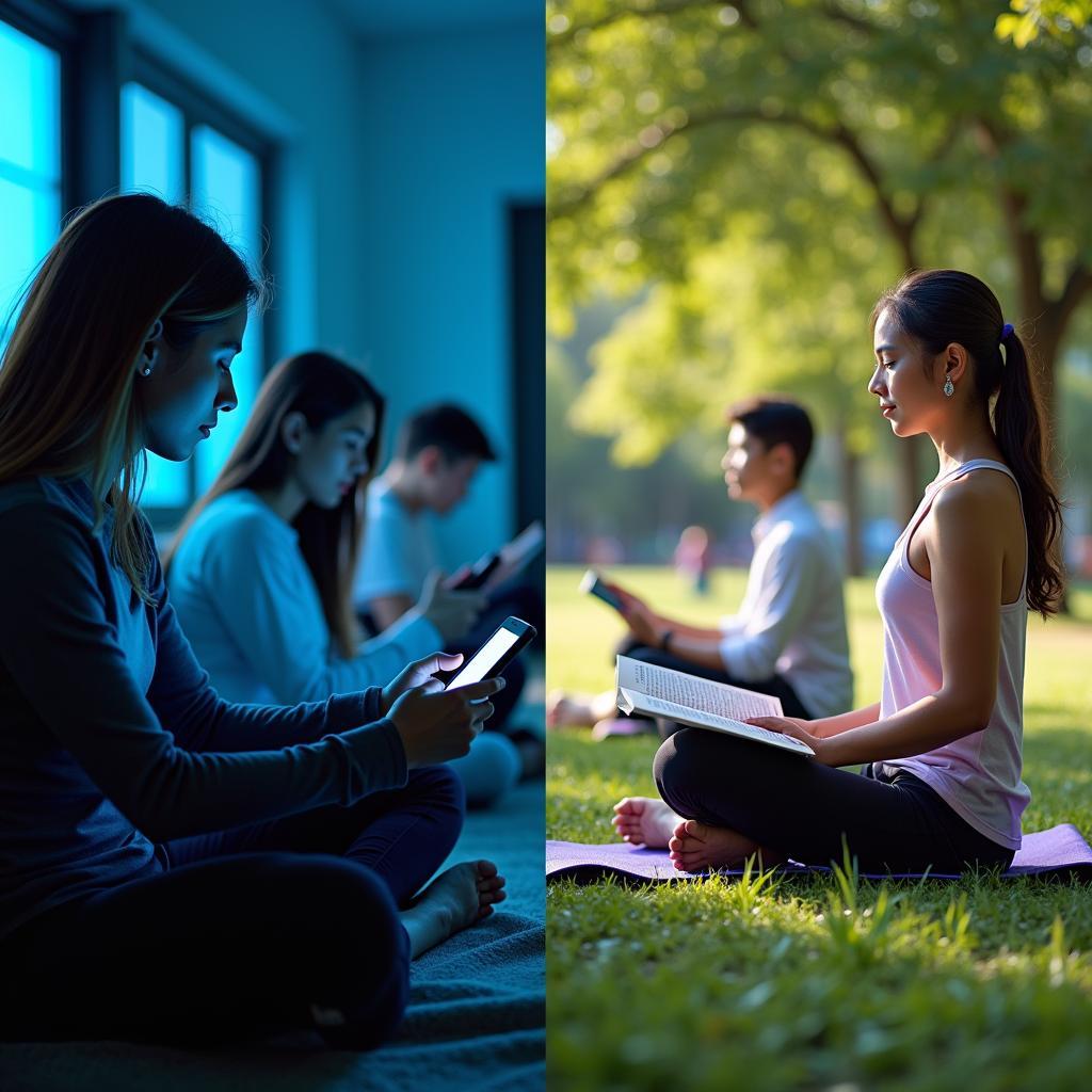 Sự thay đổi trong cách thư giãn của giới trẻ hiện đại với công nghệ và mạng xã hội