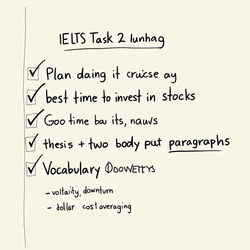 Bài mẫu IELTS Writing Task 2 best time to invest in stocks và cách phân tích đề