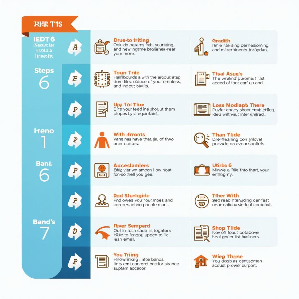 Sơ đồ chi tiết các bước cải thiện bài viết IELTS Writing Task 2 từ Band 6 lên Band 7 với các kỹ thuật cụ thể