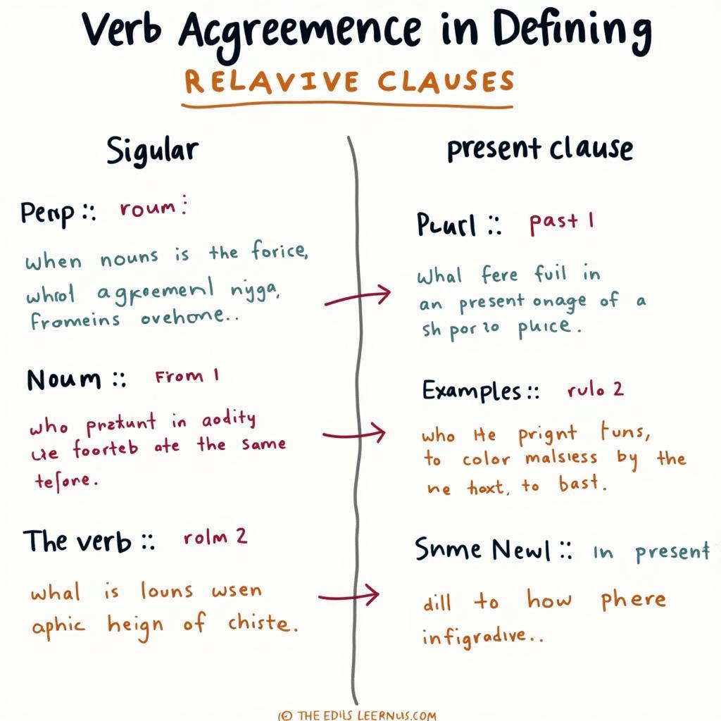 Cách chia động từ trong mệnh đề quan hệ xác định theo danh từ đứng trước