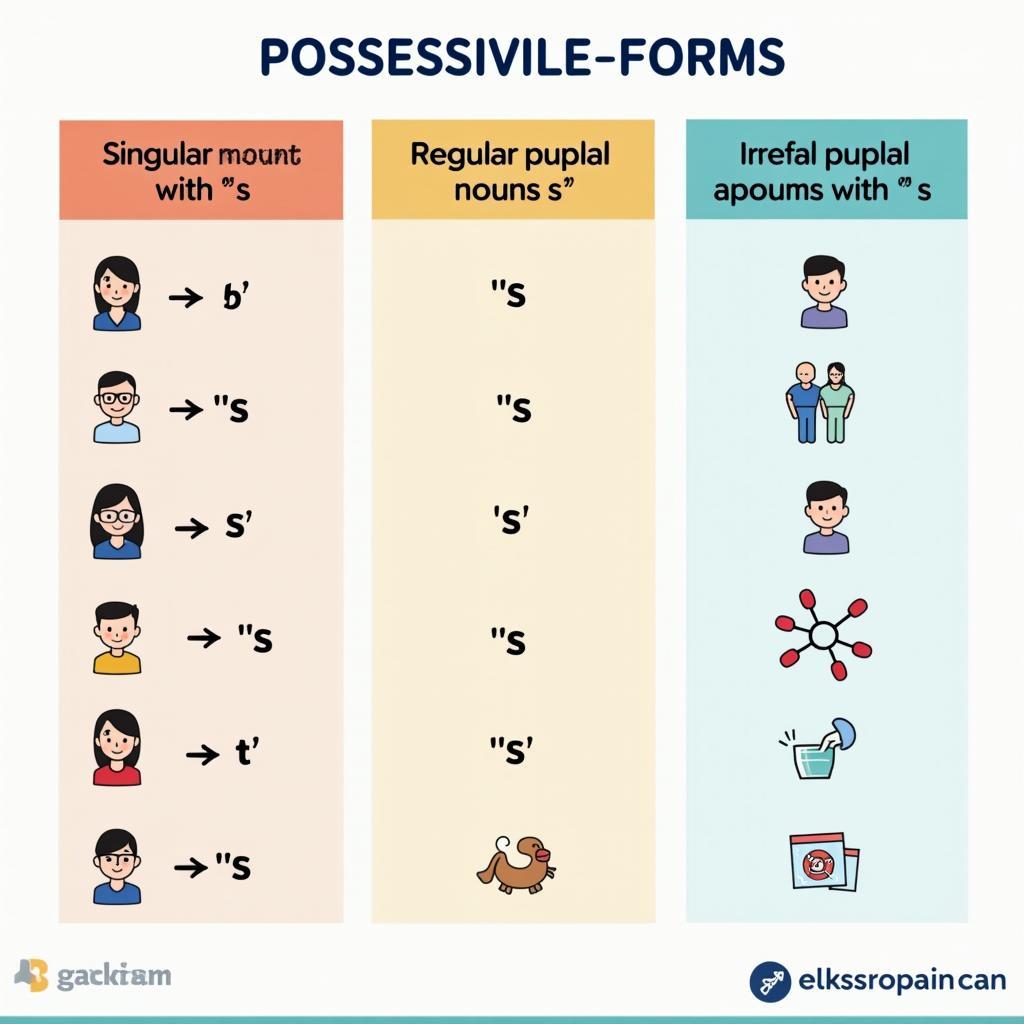 Cách dùng dấu apostrophe với danh từ sở hữu số ít và số nhiều trong tiếng Anh