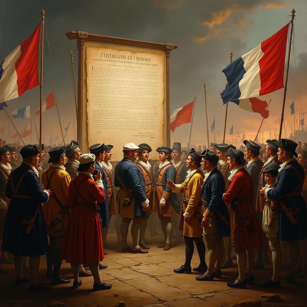 Cuộc Cách mạng Pháp và Tuyên bố Nhân quyền công dân phát triển dân chủ