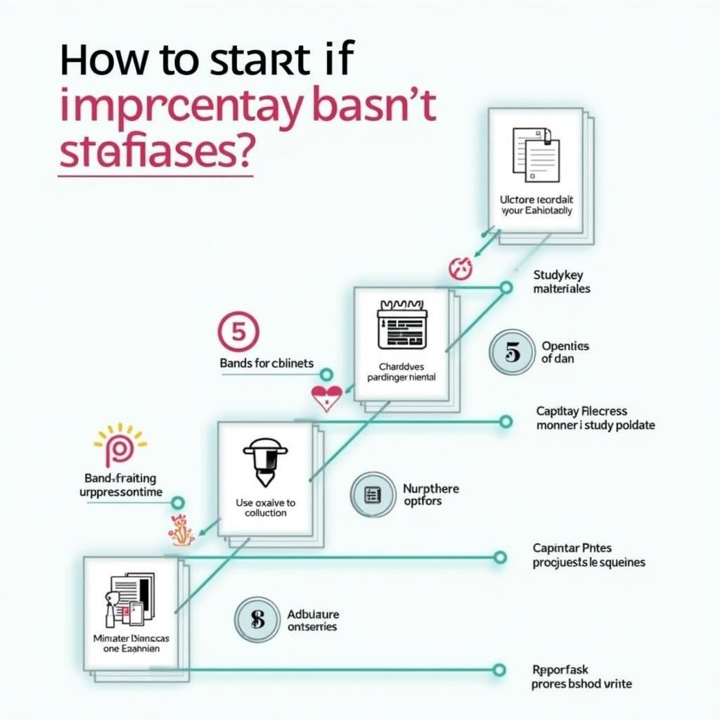 Hình minh họa các bước cải thiện band điểm IELTS Writing từ band 5-6 lên band 7 trở lên