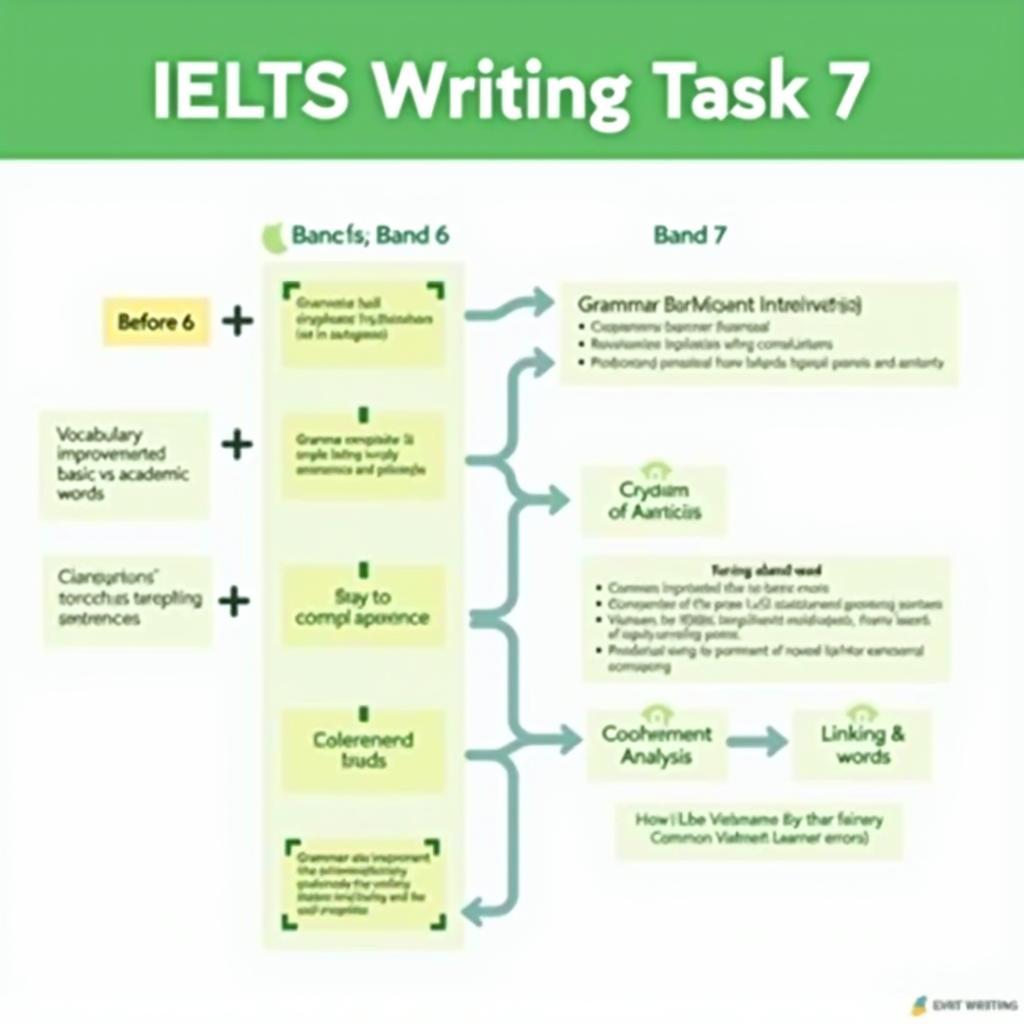 Hướng dẫn chi tiết cách cải thiện điểm IELTS Writing Task 2 từ band 6 lên band 7 với các bước cụ thể