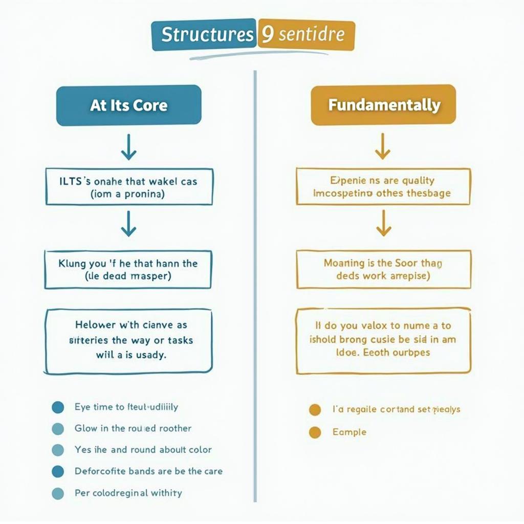 Cấu trúc "at its core" và "fundamentally" trong bài thi IELTS Writing và Speaking Band 8