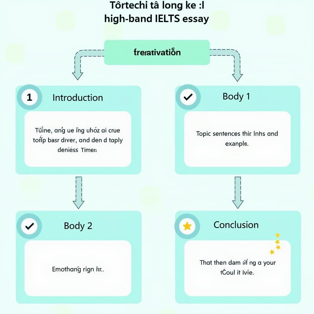 Cấu trúc bài viết IELTS Writing Task 2 band 8-9 với các phần được phân tích chi tiết
