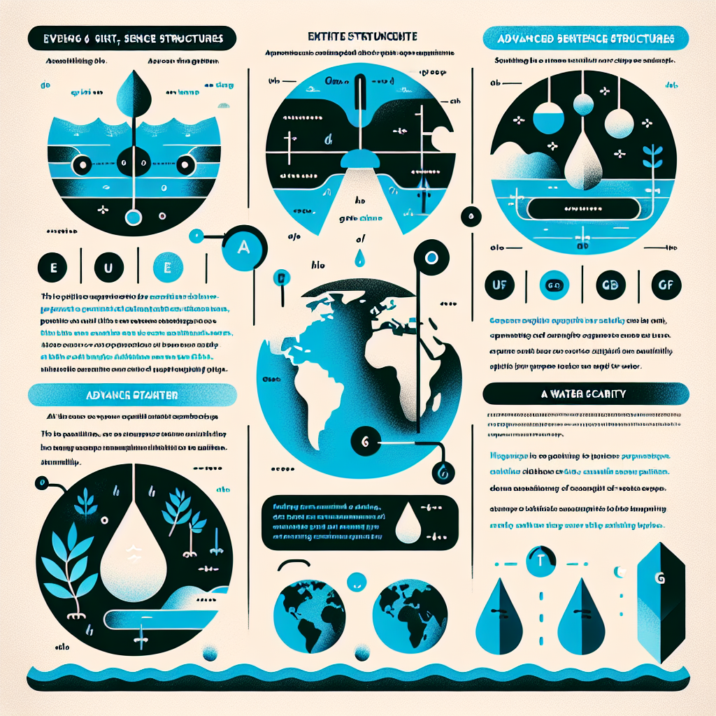 Sáu cấu trúc câu ăn điểm cao cho chủ đề water scarcity