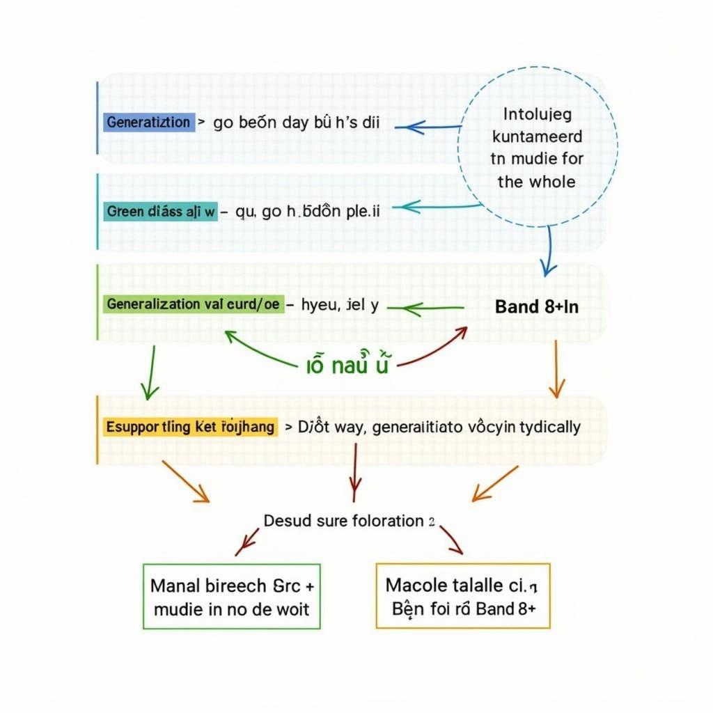 Cấu trúc đoạn văn Writing Task 2 sử dụng generalization đạt Band 8.0 trở lên