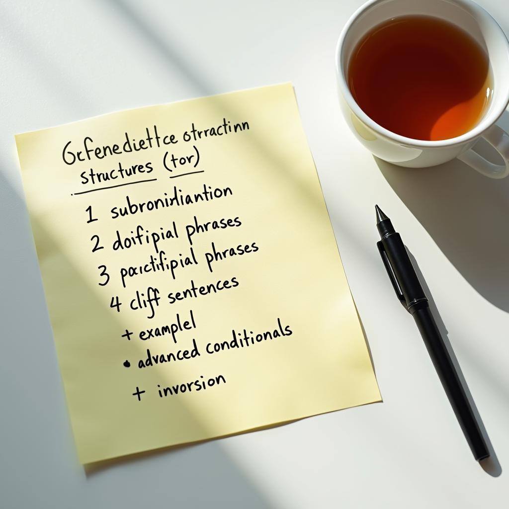 Sơ đồ ghi chú 6 cấu trúc câu ăn điểm cao IELTS Writing Task 2