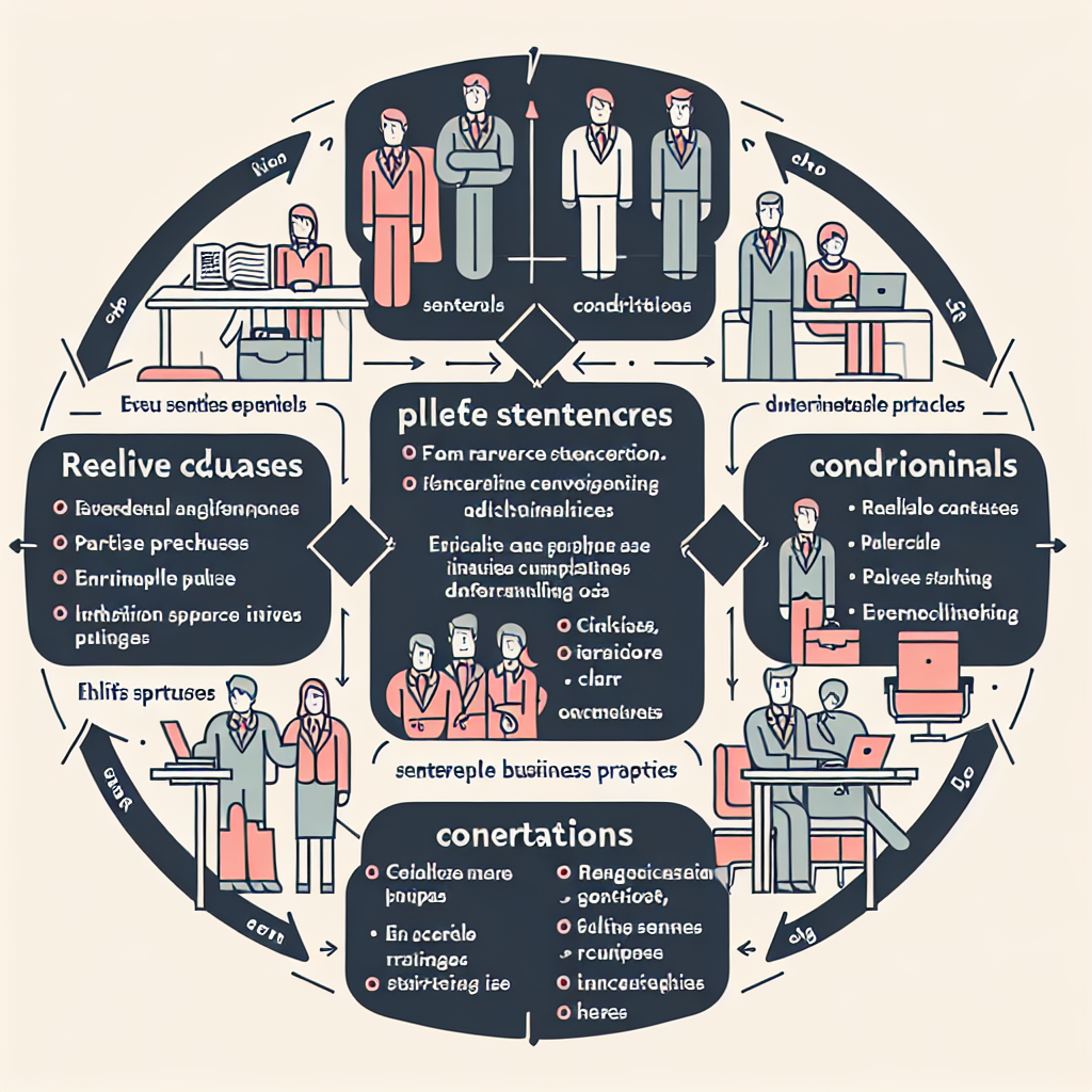 Sơ đồ 6 cấu trúc câu nâng cao áp dụng cho ethical business practices