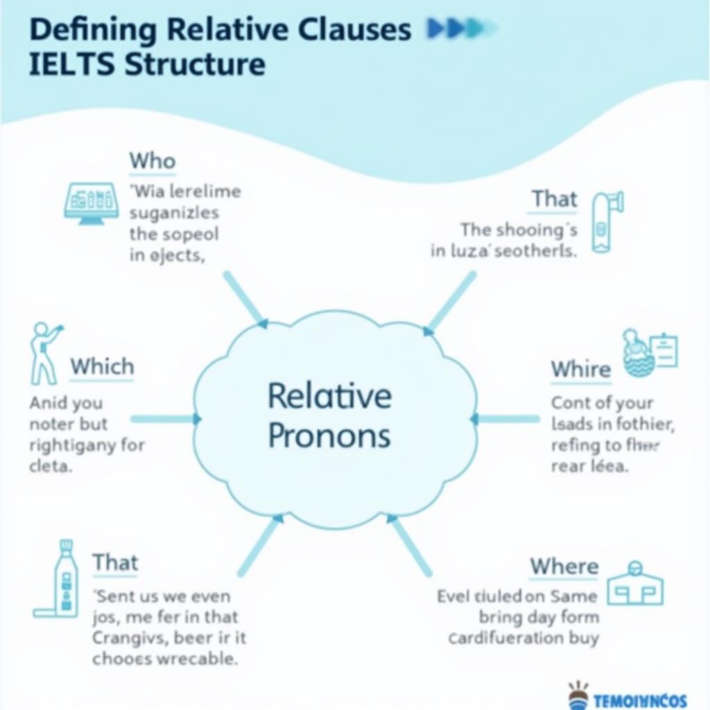 Cấu trúc mệnh đề quan hệ xác định trong IELTS với các đại từ quan hệ who which that whose where