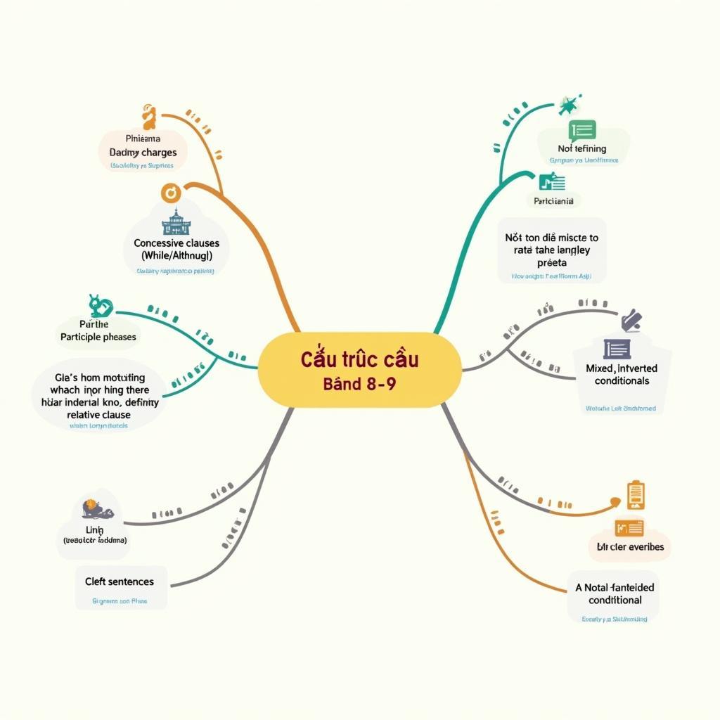 Sơ đồ tư duy 6 cấu trúc câu nâng cao giúp đạt band 8-9 IELTS Writing Task 2