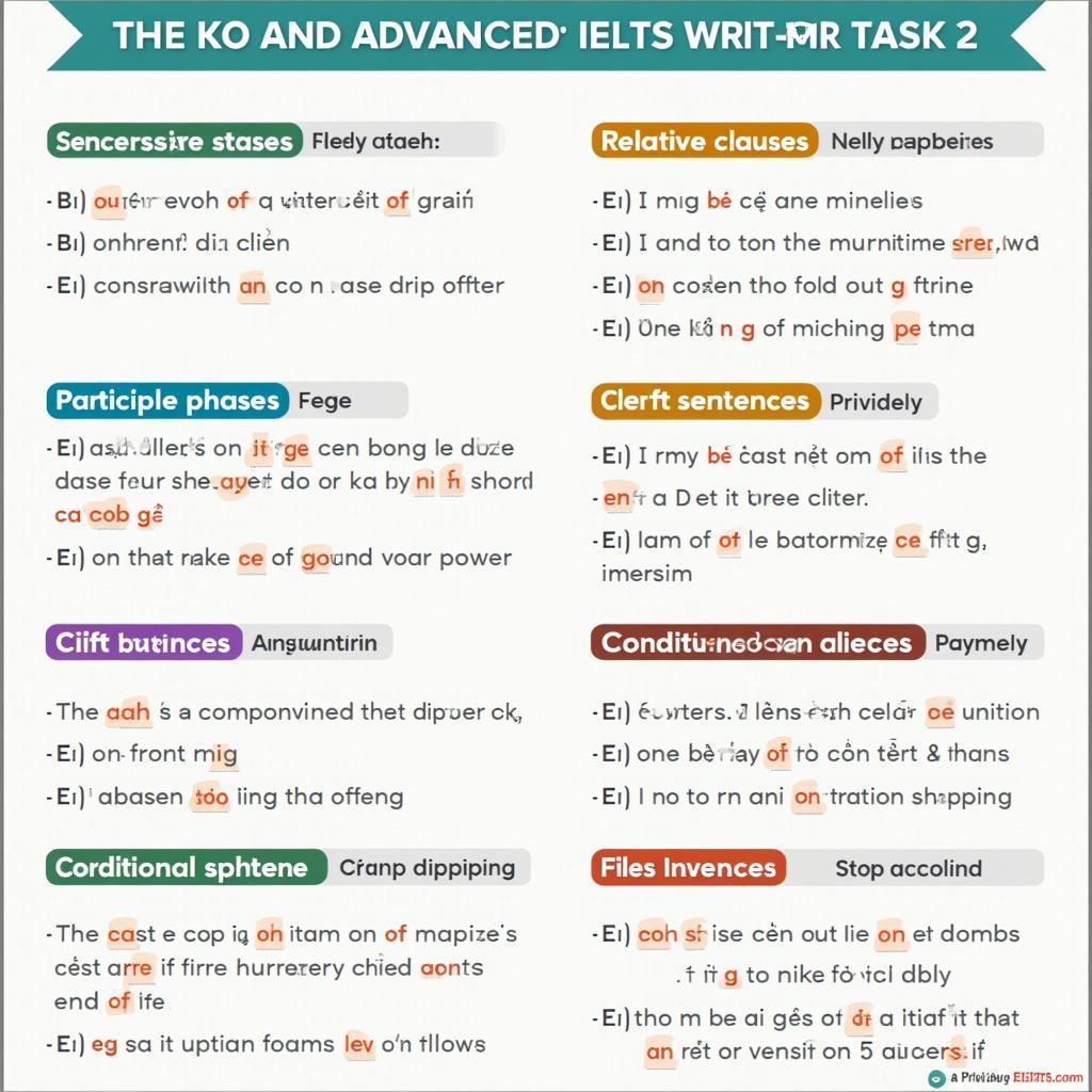 Cấu trúc ngữ pháp điểm cao trong IELTS Writing Task 2 với ví dụ minh họa