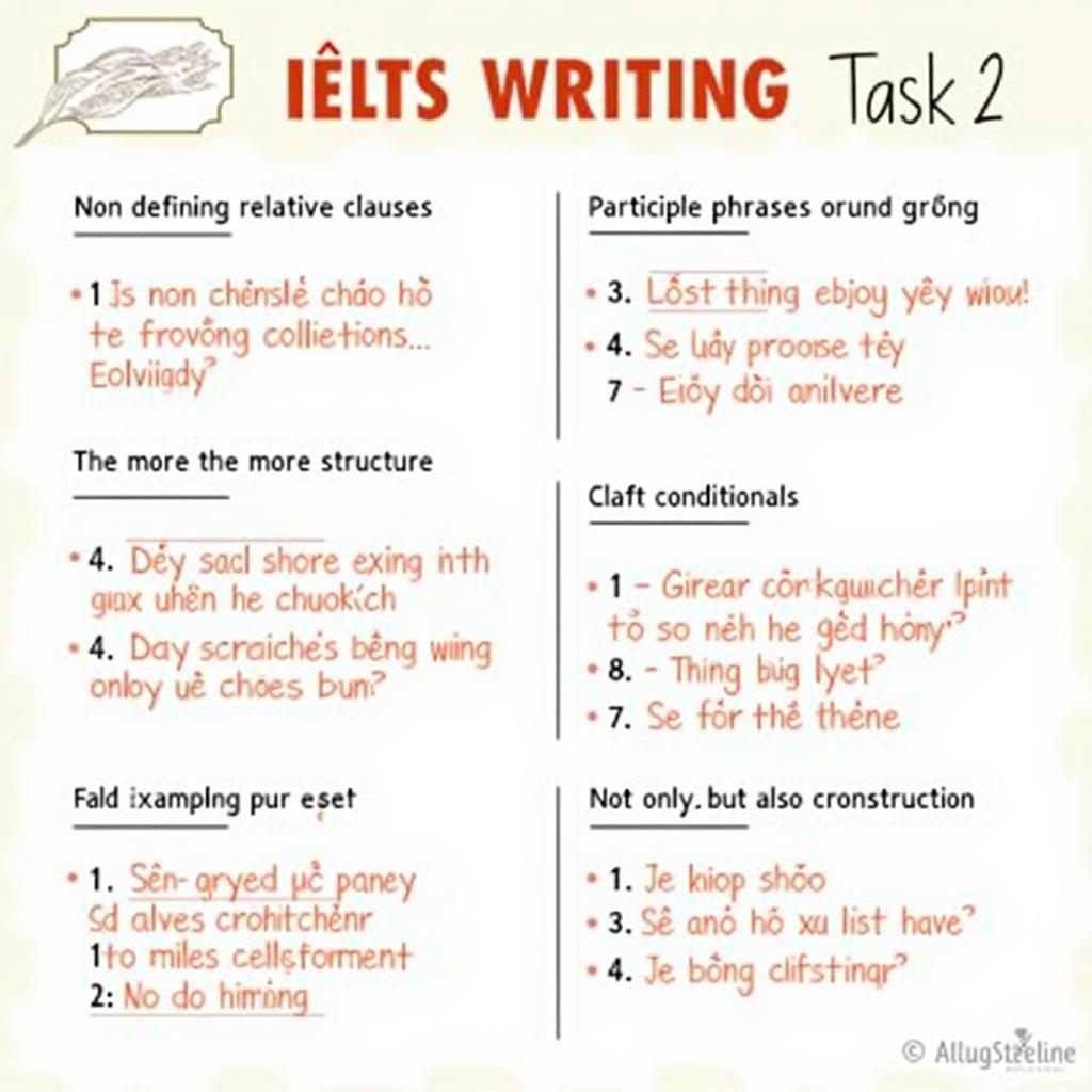 Sáu cấu trúc câu ngữ pháp giúp đạt band điểm cao trong IELTS Writing Task 2 với ví dụ minh họa cụ thể