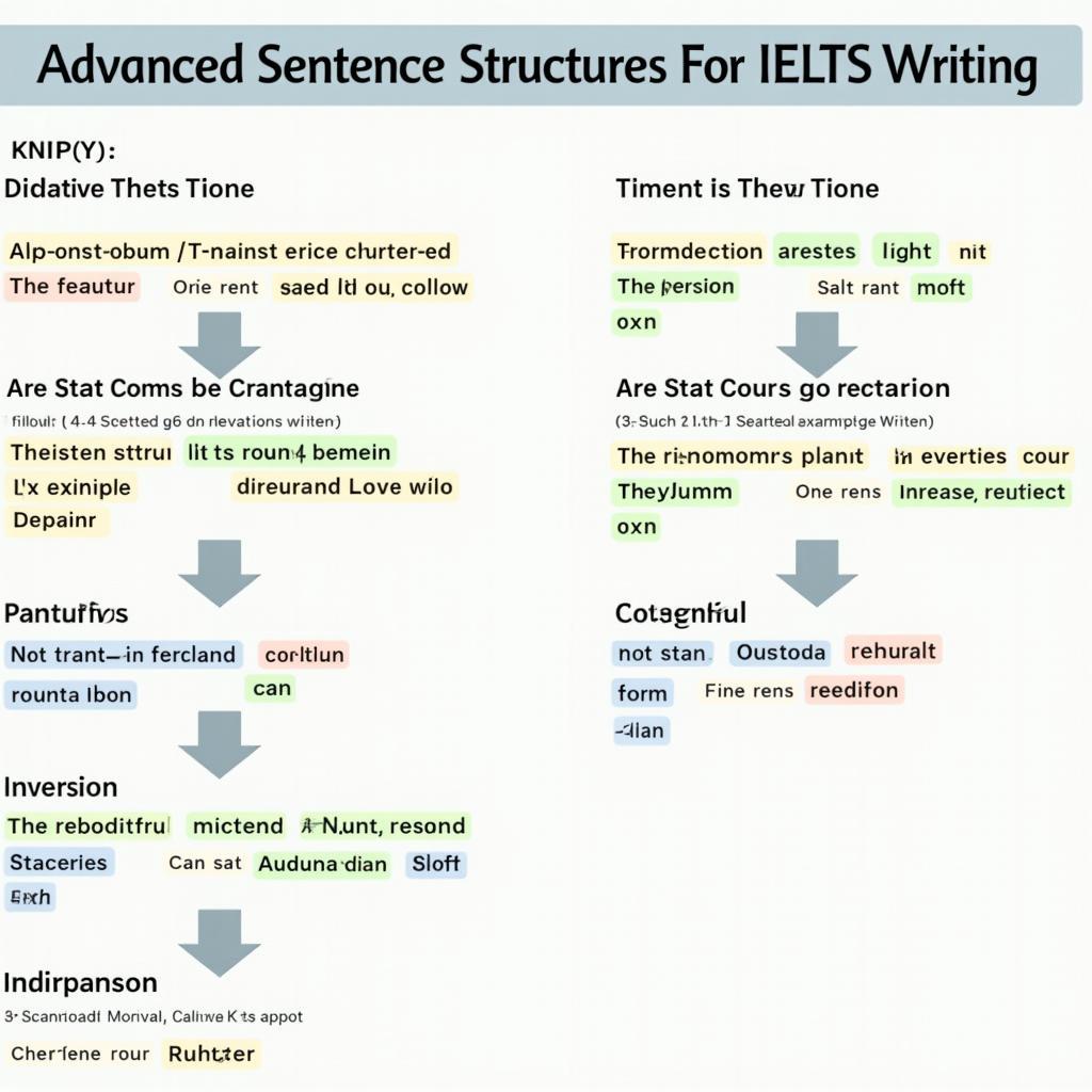 Minh họa các cấu trúc câu nâng cao giúp tăng band điểm IELTS Writing