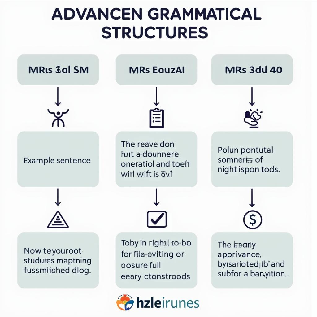 Sơ đồ minh họa các cấu trúc ngữ pháp nâng cao cho IELTS Writing Task 2