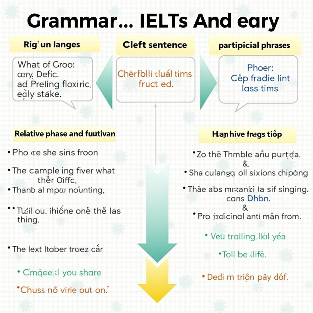 Infographic minh họa các cấu trúc ngữ pháp nâng cao giúp đạt band điểm cao IELTS Writing