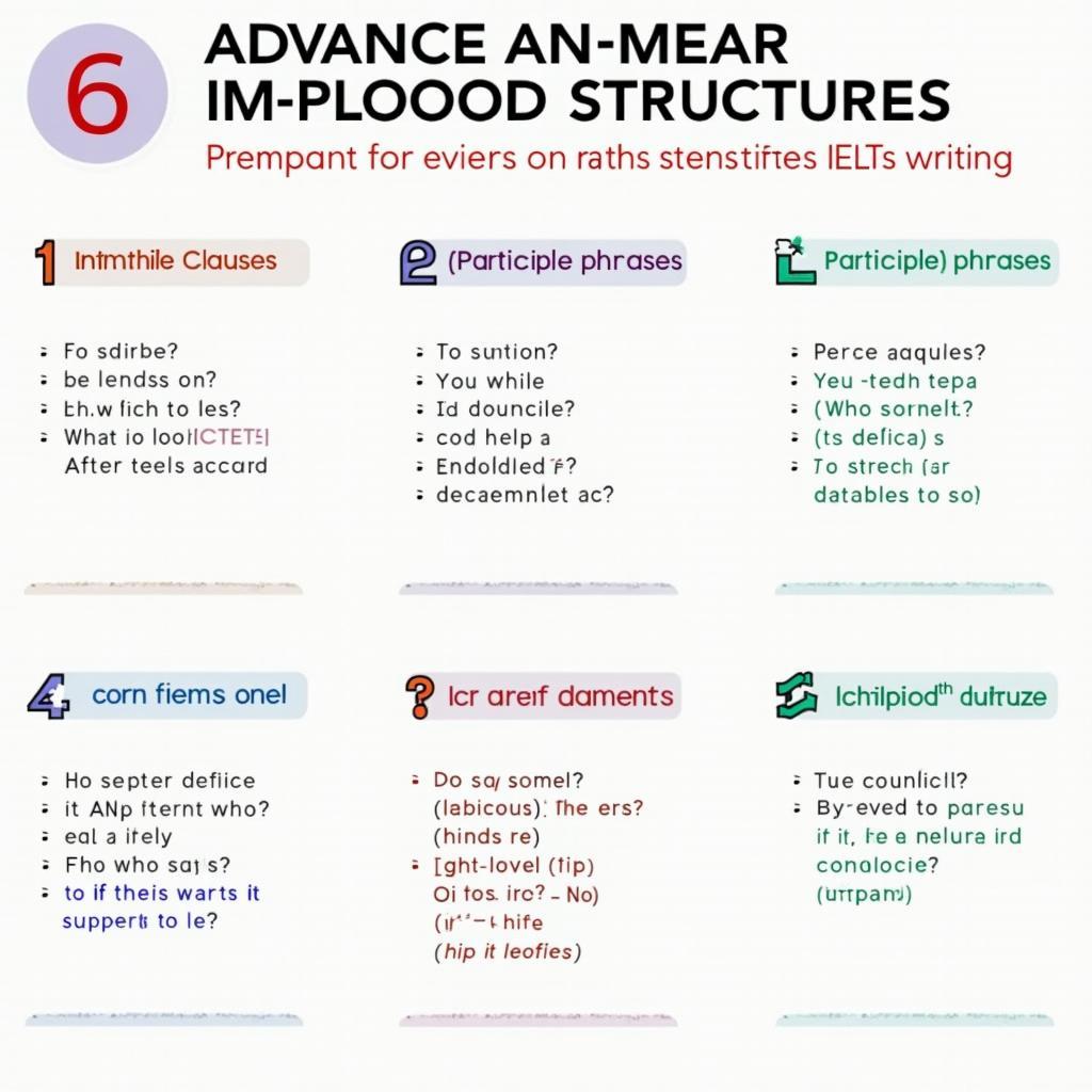 Các cấu trúc ngữ pháp giúp đạt điểm cao trong IELTS Writing Task 2 được minh họa trực quan