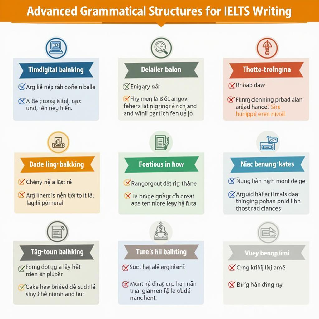Sáu cấu trúc câu quan trọng giúp tăng điểm ngữ pháp trong IELTS Writing Task 2 về chủ đề ngân hàng số