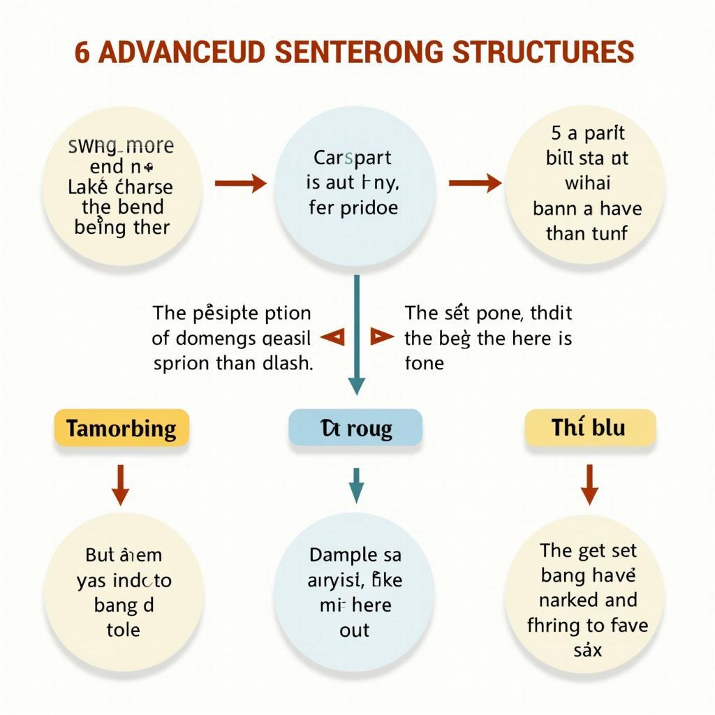 Sơ đồ minh họa các cấu trúc câu nâng cao giúp đạt band điểm cao IELTS Writing