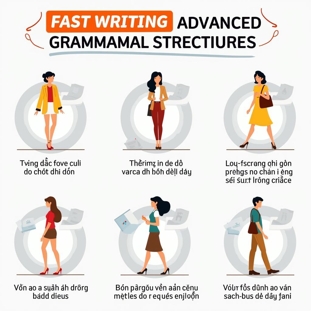 Các cấu trúc ngữ pháp ăn điểm cao trong IELTS Writing về thời trang nhanh với ví dụ minh họa