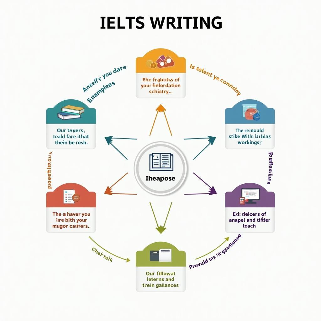 Sơ đồ minh họa các cấu trúc ngữ pháp giúp đạt band cao trong IELTS Writing Task 2