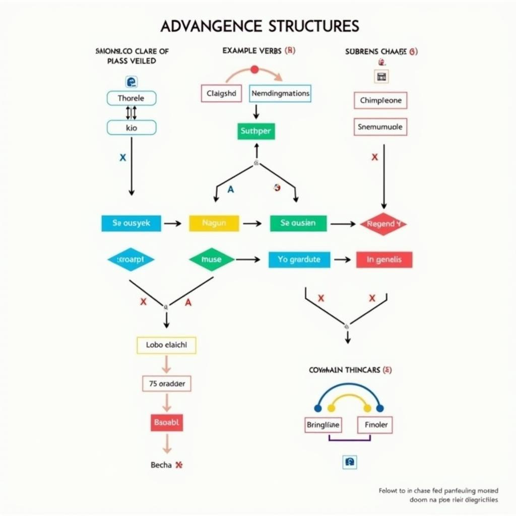 Sơ đồ minh họa các cấu trúc câu phức nâng cao giúp tăng band điểm IELTS Writing về chủ đề fitness